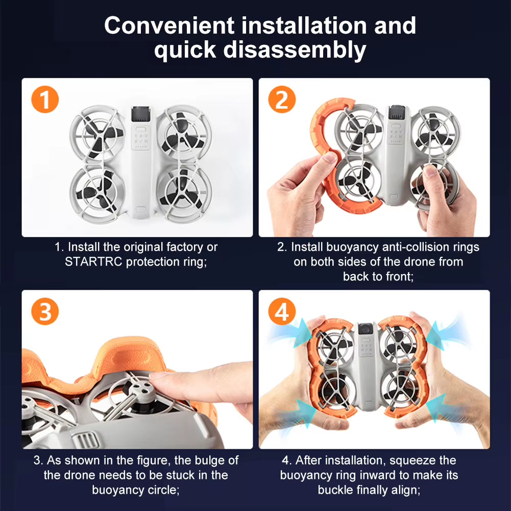 For  NEO Floating Protector EVA Floating Propeller Guard Bumper Buoyancy Anti-Collision Ring Landing on Warter Drone Parts