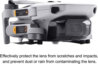 ​Mini 2 /Mini SE Gimbal Protector Kit: Camera Lens Cover Cap + Tempered Films (2 Sets) + Lens Hood Sunshade Gimbal Guard, 3-In-1 Lens Protection Accessories for DJI Mini 2/Mavic Mini/Mini SE