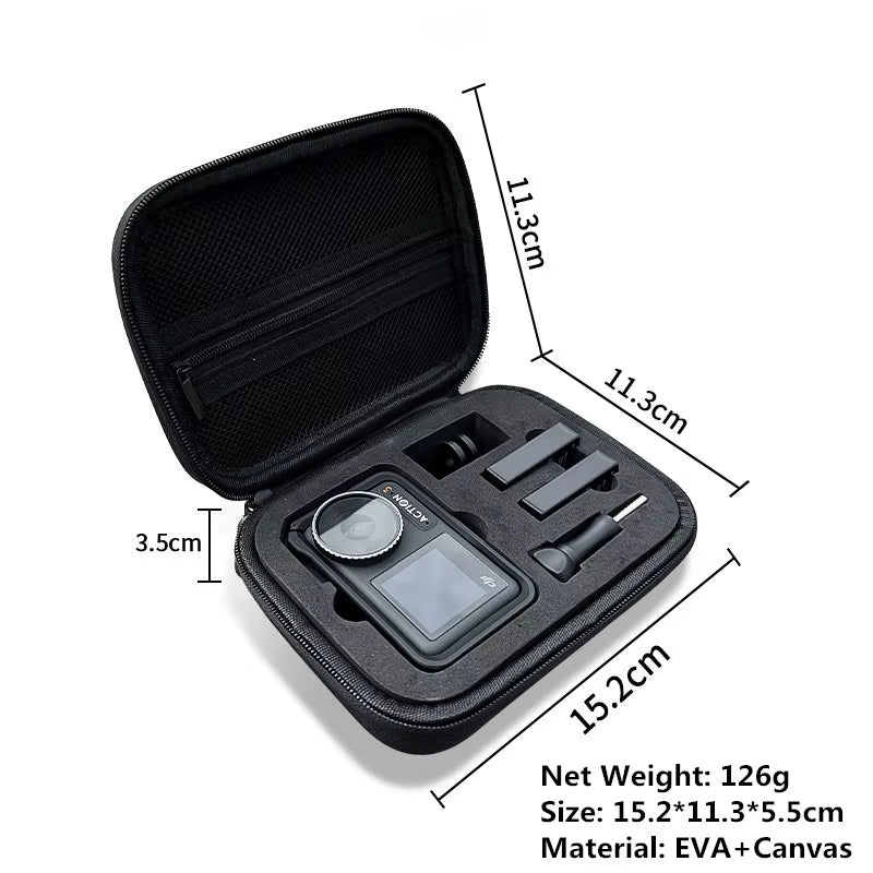 Mini Handbag for  Osmo Action 5 Pro Carrying Case Travel Bag Camera Accessories for  Action 4 3 Storage Bag Protective Box
