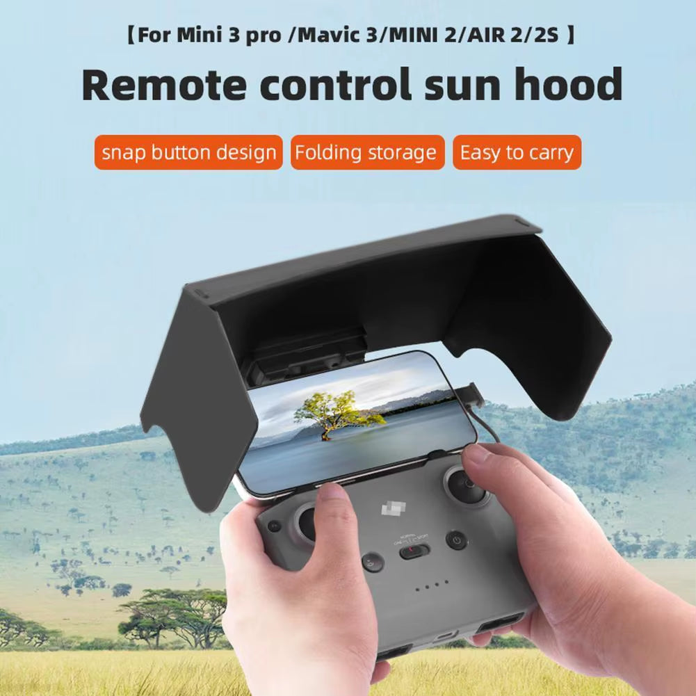 Remote Controller Sun Hood Anti-Glare Sunshade Drone Accessories Eye Protection for Mavic 3/Mini 2/Air 2/Air 2S/MINI 3 Pro RC-N1