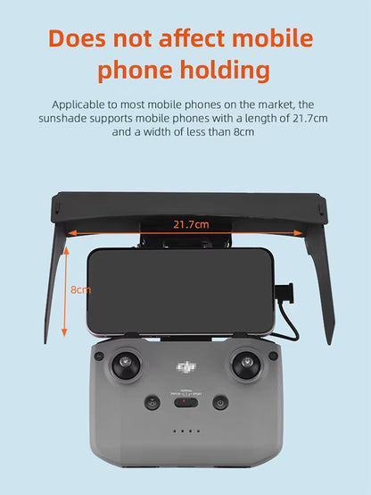 Remote Controller Sun Hood Anti-Glare Sunshade Drone Accessories Eye Protection for Mavic 3/Mini 2/Air 2/Air 2S/MINI 3 Pro RC-N1