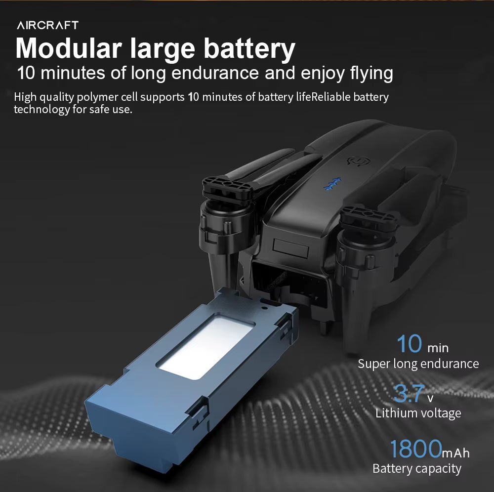 E99 PRO Drone with Flash Professional 4K Dual Camera WIFI Obstacle Avoidance RC Helicopters Aerial Photography Quadcopter Dron