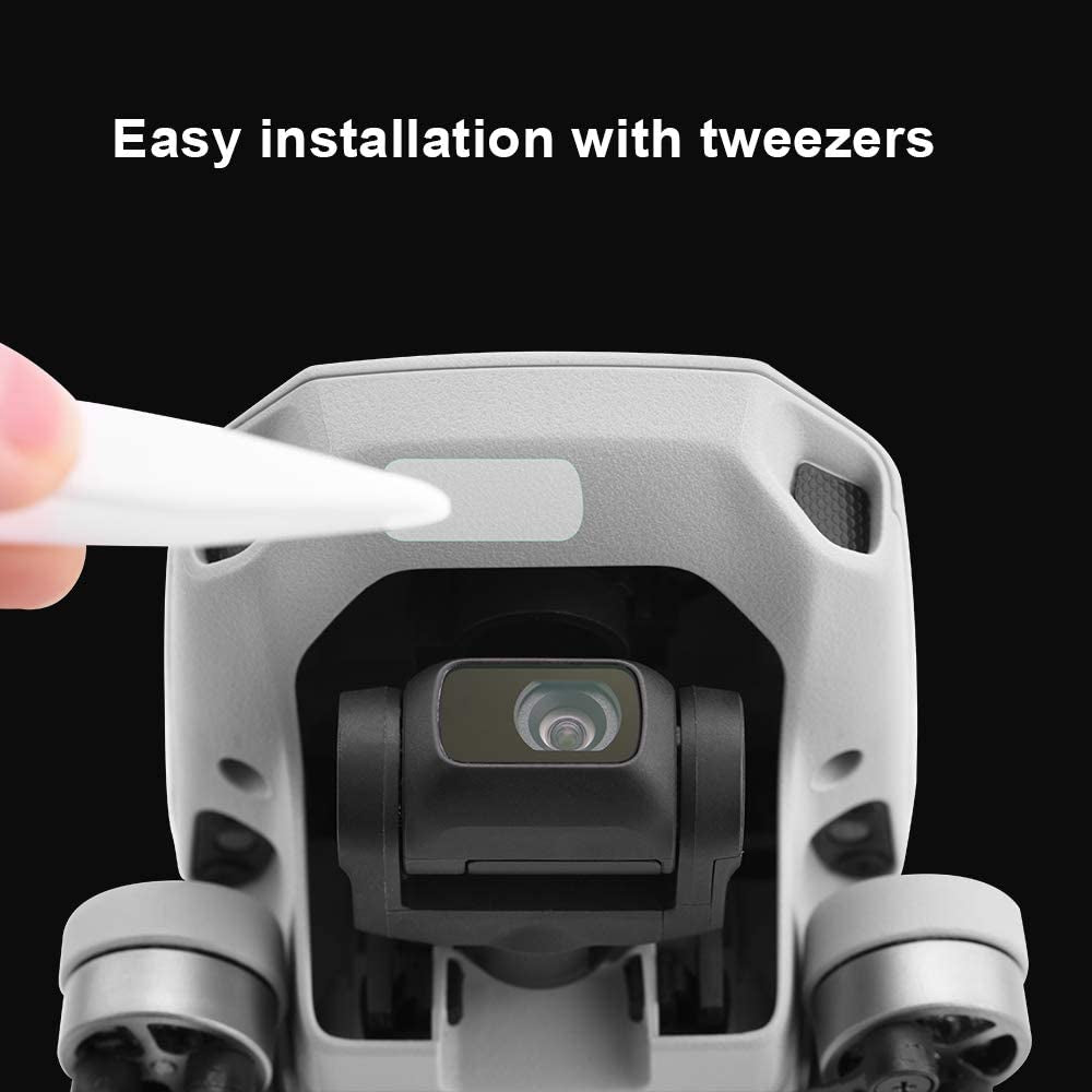 ​Mini 2 /Mini SE Gimbal Protector Kit: Camera Lens Cover Cap + Tempered Films (2 Sets) + Lens Hood Sunshade Gimbal Guard, 3-In-1 Lens Protection Accessories for DJI Mini 2/Mavic Mini/Mini SE