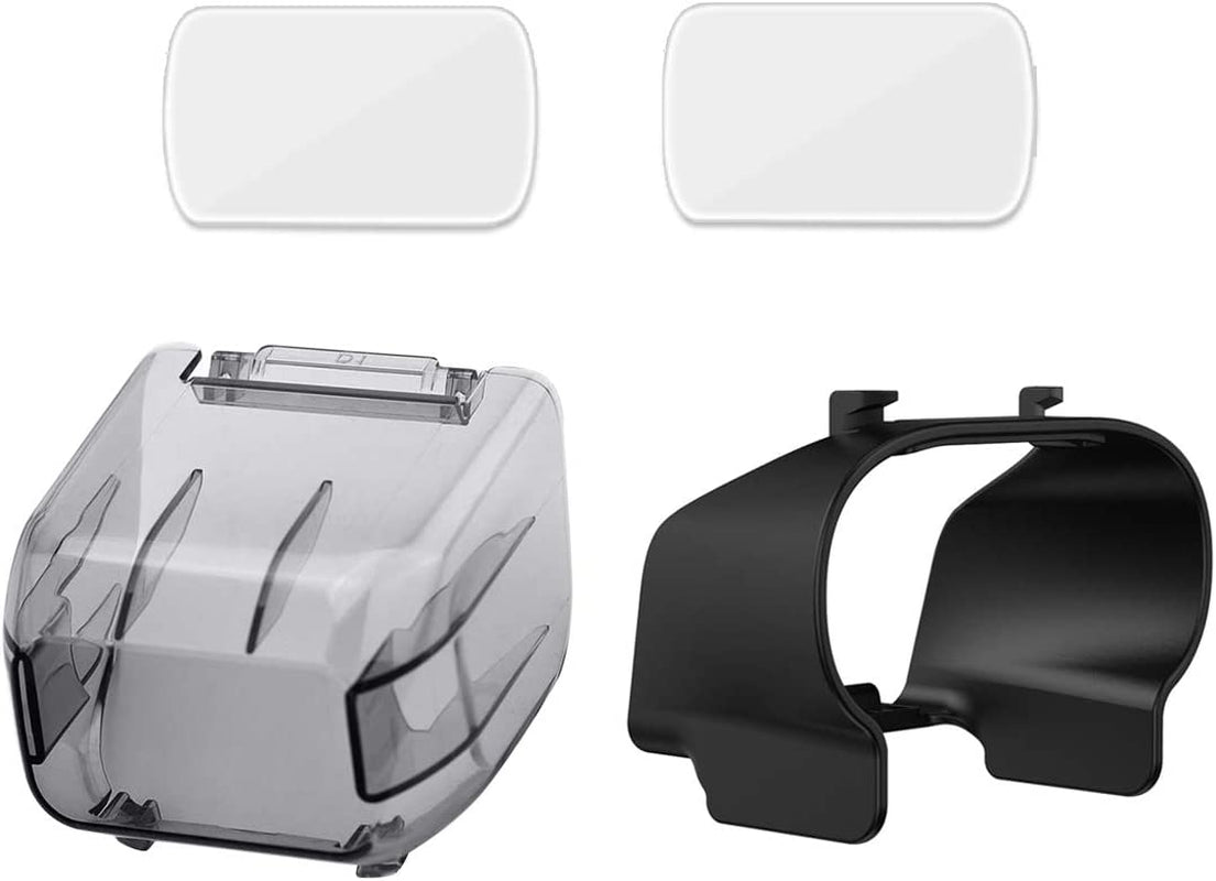 ​Mini 2 /Mini SE Gimbal Protector Kit: Camera Lens Cover Cap + Tempered Films (2 Sets) + Lens Hood Sunshade Gimbal Guard, 3-In-1 Lens Protection Accessories for DJI Mini 2/Mavic Mini/Mini SE