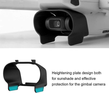 ​Mini 2 /Mini SE Gimbal Protector Kit: Camera Lens Cover Cap + Tempered Films (2 Sets) + Lens Hood Sunshade Gimbal Guard, 3-In-1 Lens Protection Accessories for DJI Mini 2/Mavic Mini/Mini SE